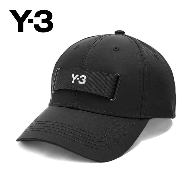 Y-3 ワイスリー ブラッシュロゴ キャップ IM1084 黒 帽子 メンズ 