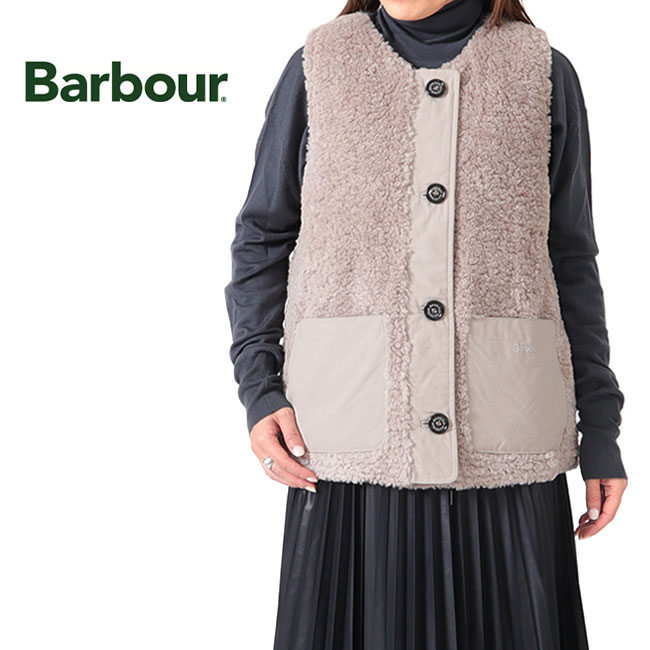 Barbour バブアー Markenfield Liner リバーシブル キルティング ボア ライナーベスト LLI0013 レディース Barbour バブアー Markenfield Liner リバーシブル キルティング