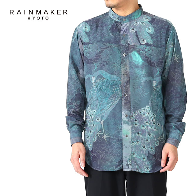 RAINMAKER レインメーカー 孔雀柄 オープンカラーシャツ RM231-042 クジャク 総柄 開襟 半袖シャツ メンズ : t06122203  : Golden State - 通販 - Yahoo!ショッピング