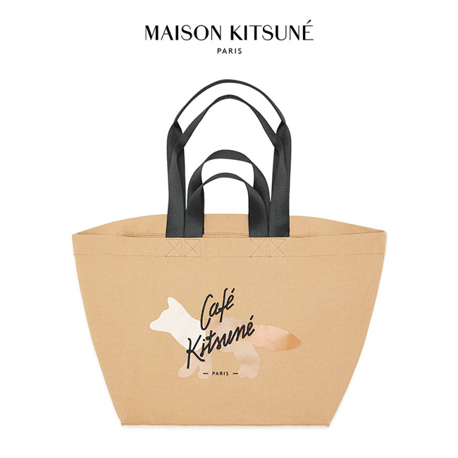 メゾン キツネ コントゥア フォックス バケット バッグ Maison Kitsune メゾンキツネ フォックスロゴ ショルダー バケット
