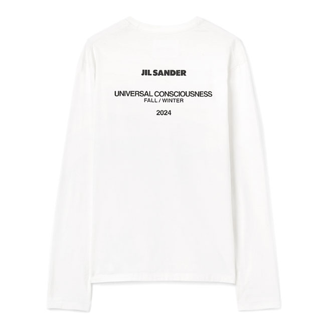 期間限定VIPセール●Jil Sander●バッグデザインTシャツ TIME SALE] JIL SANDER ジルサンダー 2024FW バックロゴ Tシャツ