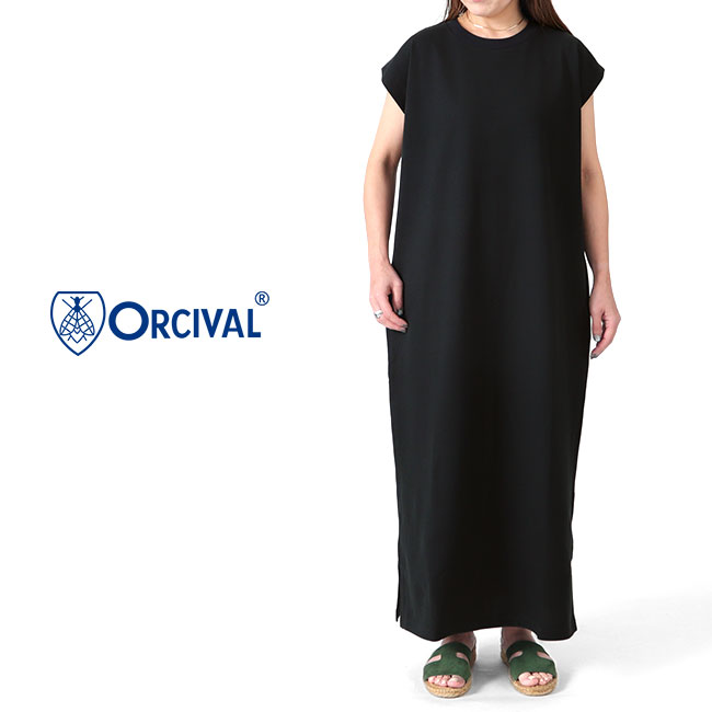 TIME SALE] ORCIVAL オーシバル ノースリーブ リネン ロングワンピース