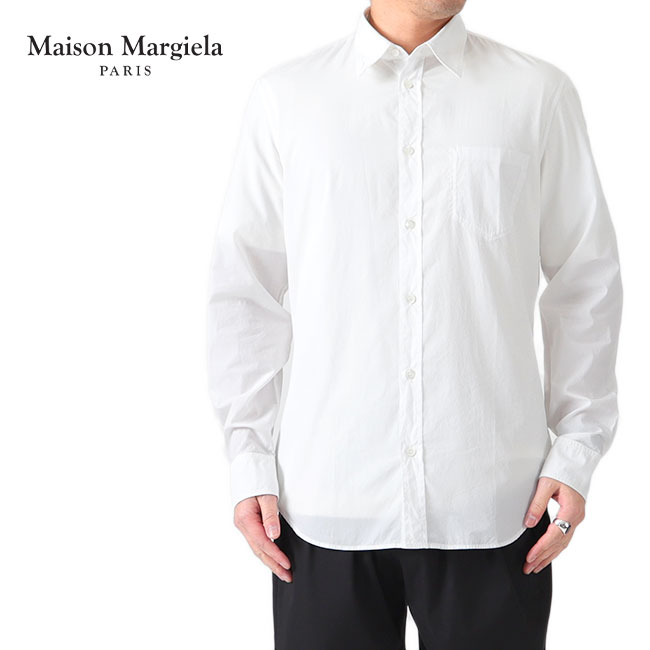 Maison Margiela メゾンマルジェラ オープンカラー ニットシャツ 半袖