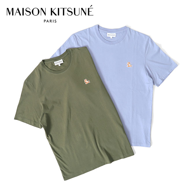 MAISON KITSUNE｜ハンドライティング Tシャツ MM00101KJ0118 Amazon | Maison Kitsune メゾンキツネ ハンドライティングロゴ