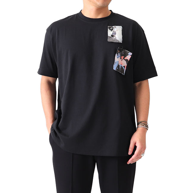 極美品 ラフシモンズ フレッドペリー パッチ プリント ポロシャツ 半袖 フレッドペリー ラフシモンズ FRED PERRY RAF SIMONS ポロシャツ