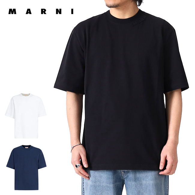国内発送 定番 MARNI バック切替Tシャツ 黒 総柄 ブラック 楽天市場】[TIME SALE] MARNI マルニ 切り替え Tシャツ