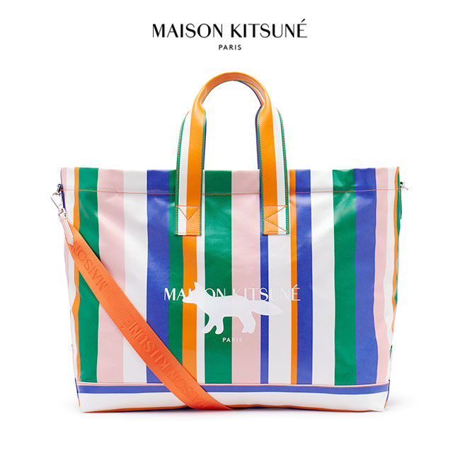 Maison Kitsune メゾンキツネ レザー ショルダー カメラバッグ