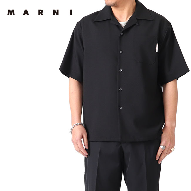 MARNI マルニ トロピカルウール オープンカラー ボーリングシャツ CUMU0213A0 TW839 00B99 開襟 半袖シャツ メンズ  :t17032315:Golden State - 通販 - Yahoo!ショッピング