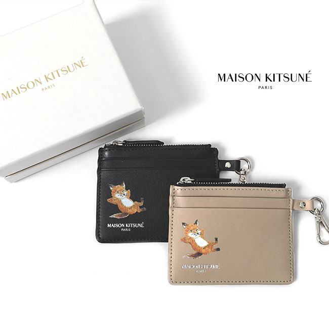 MAISON KITSUNE　財布 セール】MAISON KITSUNE 二つ折り財布 LM05345LC0038 トライ