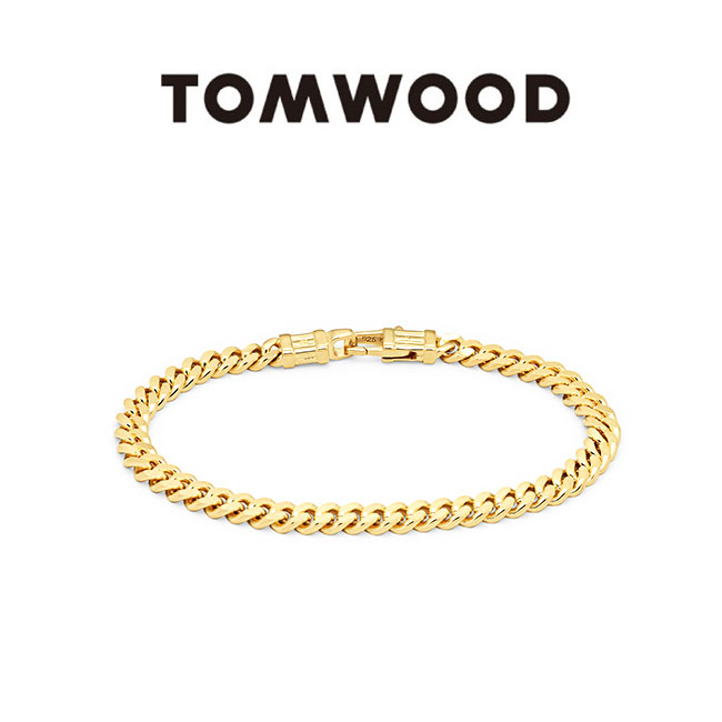 TOMWOOD トムウッド 9K Figaro Bracelet Thick Gold ゴールド