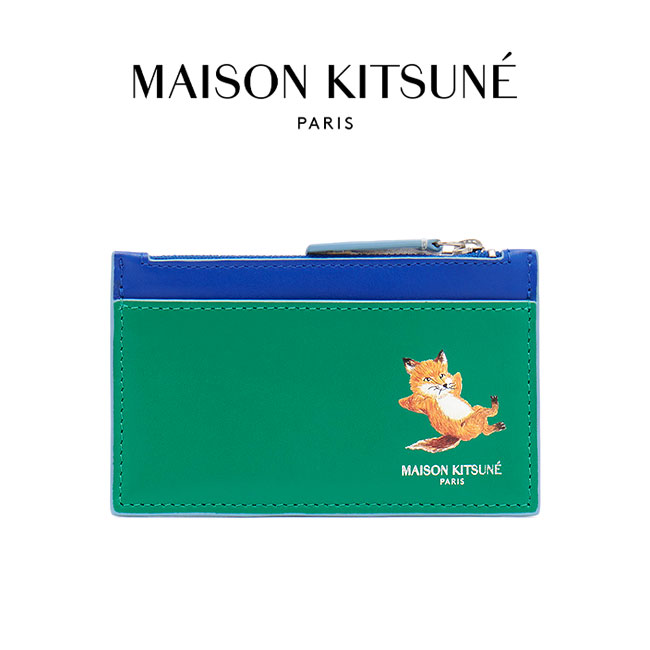 Maison Kitsune メゾンキツネ チラックスロゴ レザー 3つ折り 財布