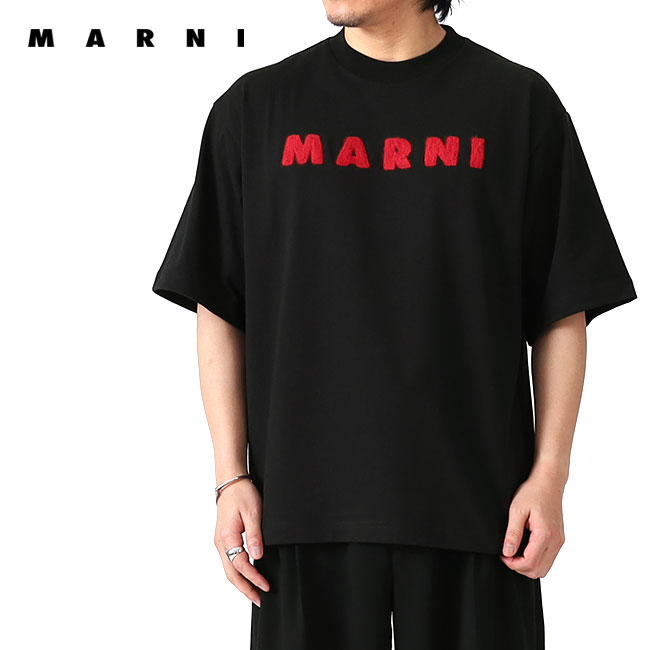 国内発送 定番 MARNI バック切替Tシャツ 黒 総柄 ブラック 新品 50 22aw MARNI バック切替Tシャツ 黒 17571 - メルカリ