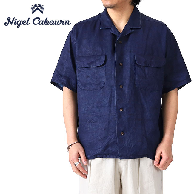 Nigel Cabourn ナイジェルケーボン リネンツイル オープンカラー