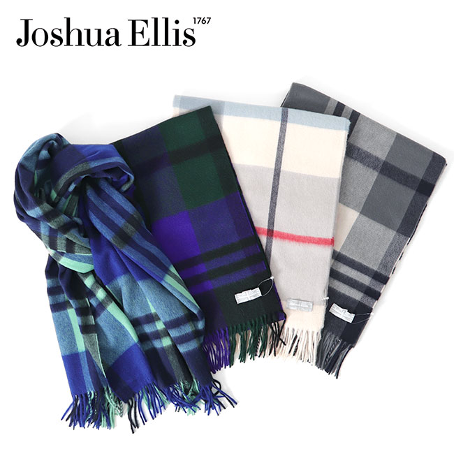 Joshua Ellis ジョシュアエリス タータンチェック柄 ウール カシミア