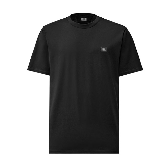 C.P. COMPANY レンズ付き Tシャツ ブラックTシャツ M C.P. Company シーピーカンパニー レンズロゴ コットンフリース T