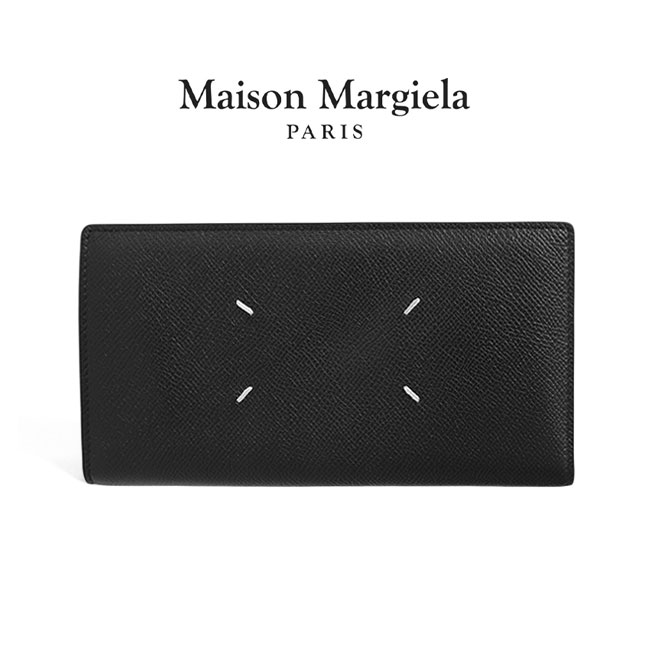 Maison Margiela メゾンマルジェラ グレインレザー マネークリップ付き 二つ折り 財布 SA1UI0022 P4455 黒 紺  ウォレット : Golden State - 通販 - Yahoo!ショッピング