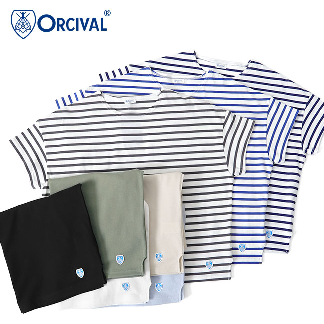 ORCIVAL オーシバル スビンジャージ ボートネック Tシャツ OR-C0070