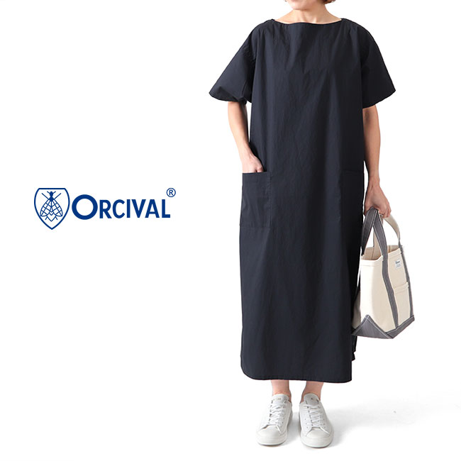 TIME SALE] ORCIVAL オーシバル リネンクロス ネックギャザー