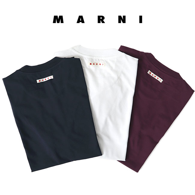 MARNI（マルニ） ロゴTシャツ HUMU0170P0 S22763 白 半袖Tシャツ