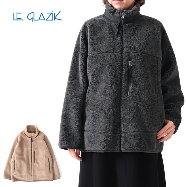 LE GLAZIK ルグラジック 高密度ギャバジン ノーカラー ダウンコート JL