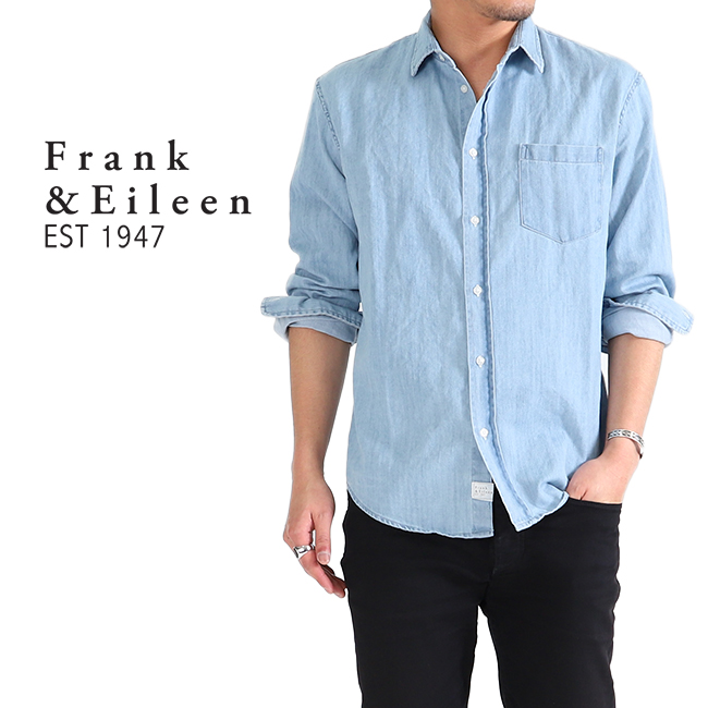 セット 2点 フランクアンドアイリーン デニムシャツ 長袖 インディゴ qt3 楽天市場】Frank&Eileen フランク&アイリーン LUKE ITALIAN