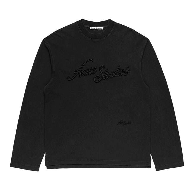 acne studios ポロシャツ Acne Studios - ウォッシュドロゴポロシャツ - マルーンレッド