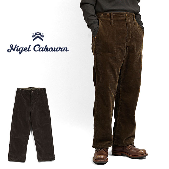 nigel cabourn 2タック　スラックス　綿100% benine 9 / ウールツイル2タックスラックス