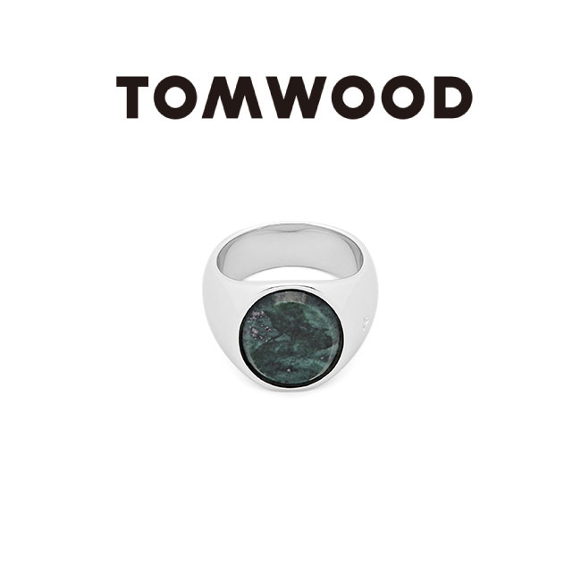 TOMWOOD トムウッド クッション グリーンマーブル シルバー リング