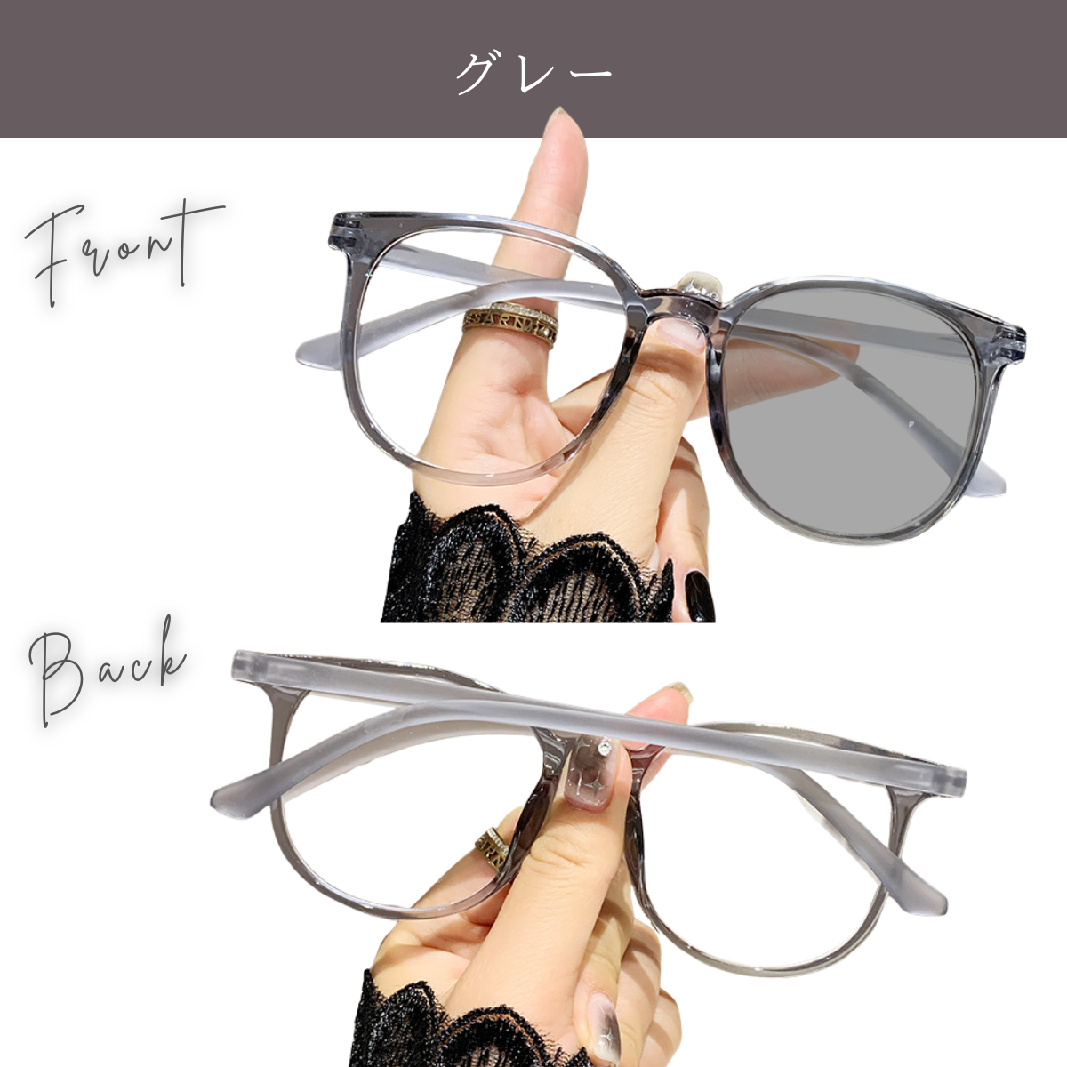 調光サングラス レディース ウェリントン サングラス UVカット ブルー