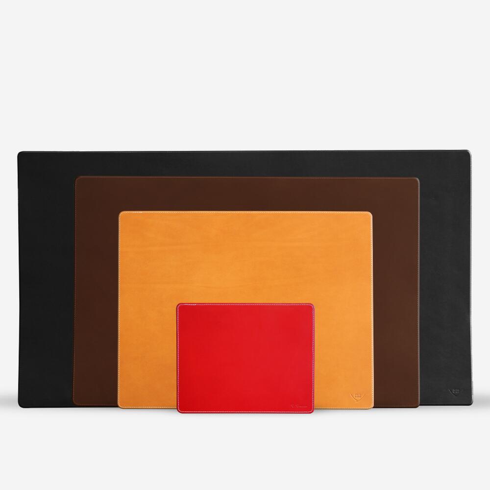 日本製] デスクマット 本革 レザー PCマット イタリアンレザー