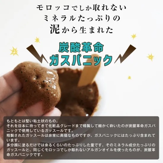 炭酸革命 synapse media lab ガスパニック 10回分 泥パック 炭酸パック