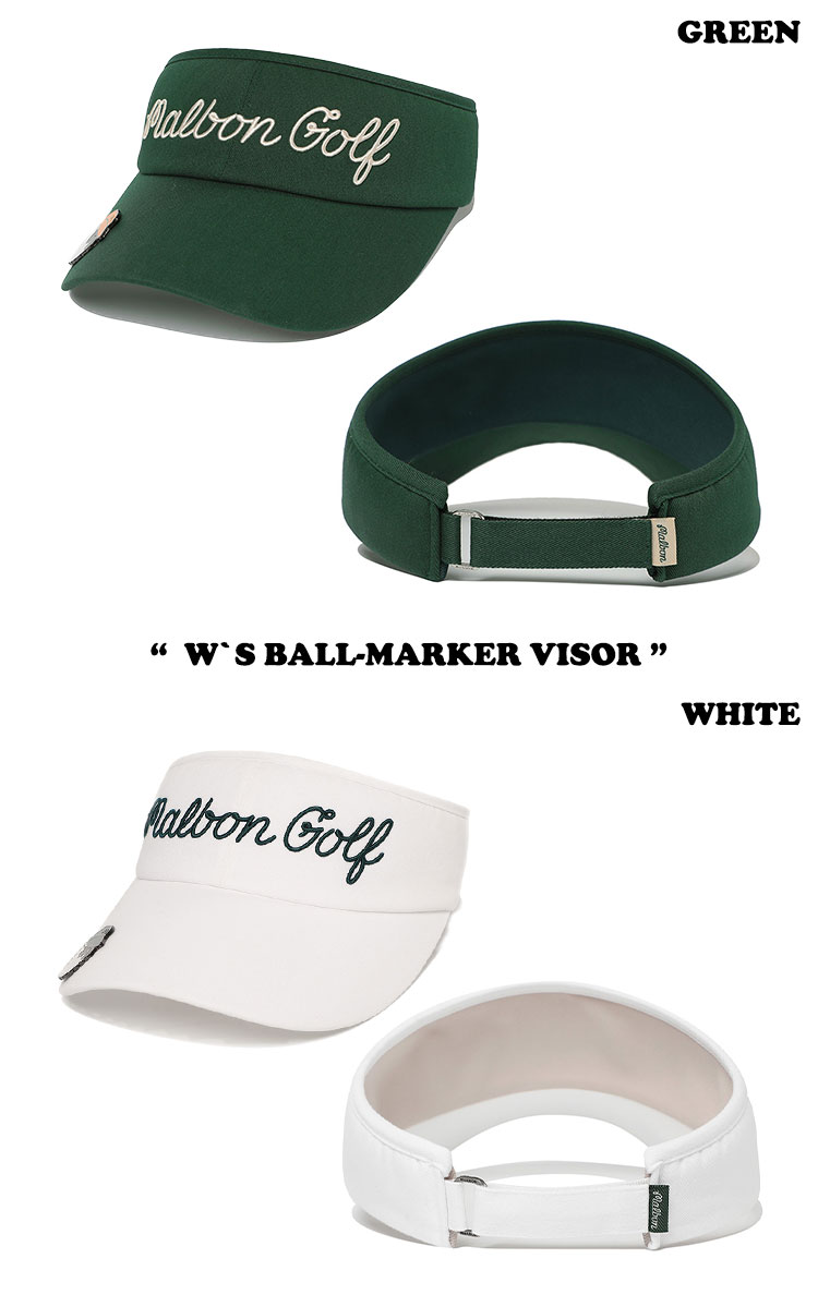 マルボンゴルフ サンバイザー MALBON GOLF レディース W`S BALL-MARKER VISOR ウィメンズ ボール マーカー バイザー 全5色 M4142PVS01 ACC｜goldtail2020｜02