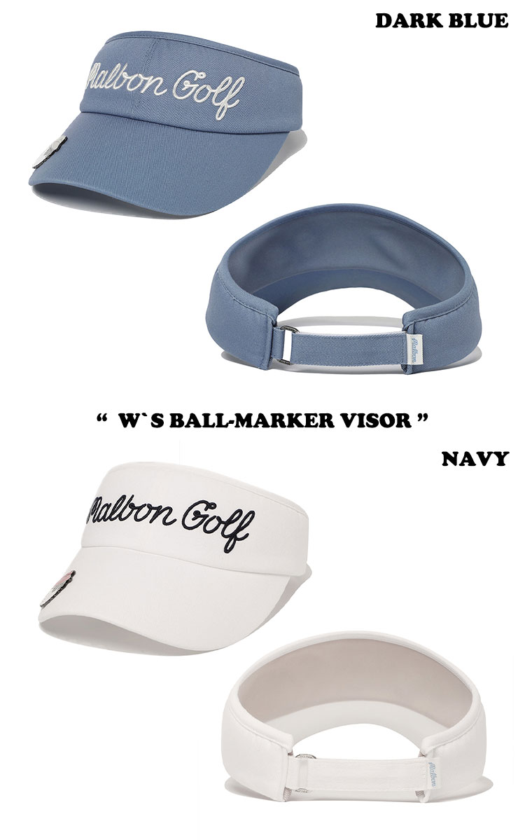 マルボンゴルフ サンバイザー MALBON GOLF レディース W`S BALL-MARKER VISOR ウィメンズ ボール マーカー バイザー 全5色 M4142PVS01 ACC｜goldtail2020｜03