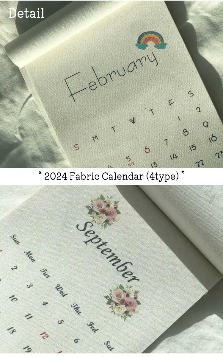ラニマーケット タペストリー rani market 2024 Fabric Calendar 2024年 ファブリックカレンダー 全4種 1423508/74814/23361 1710550 ACC｜goldtail2020｜06