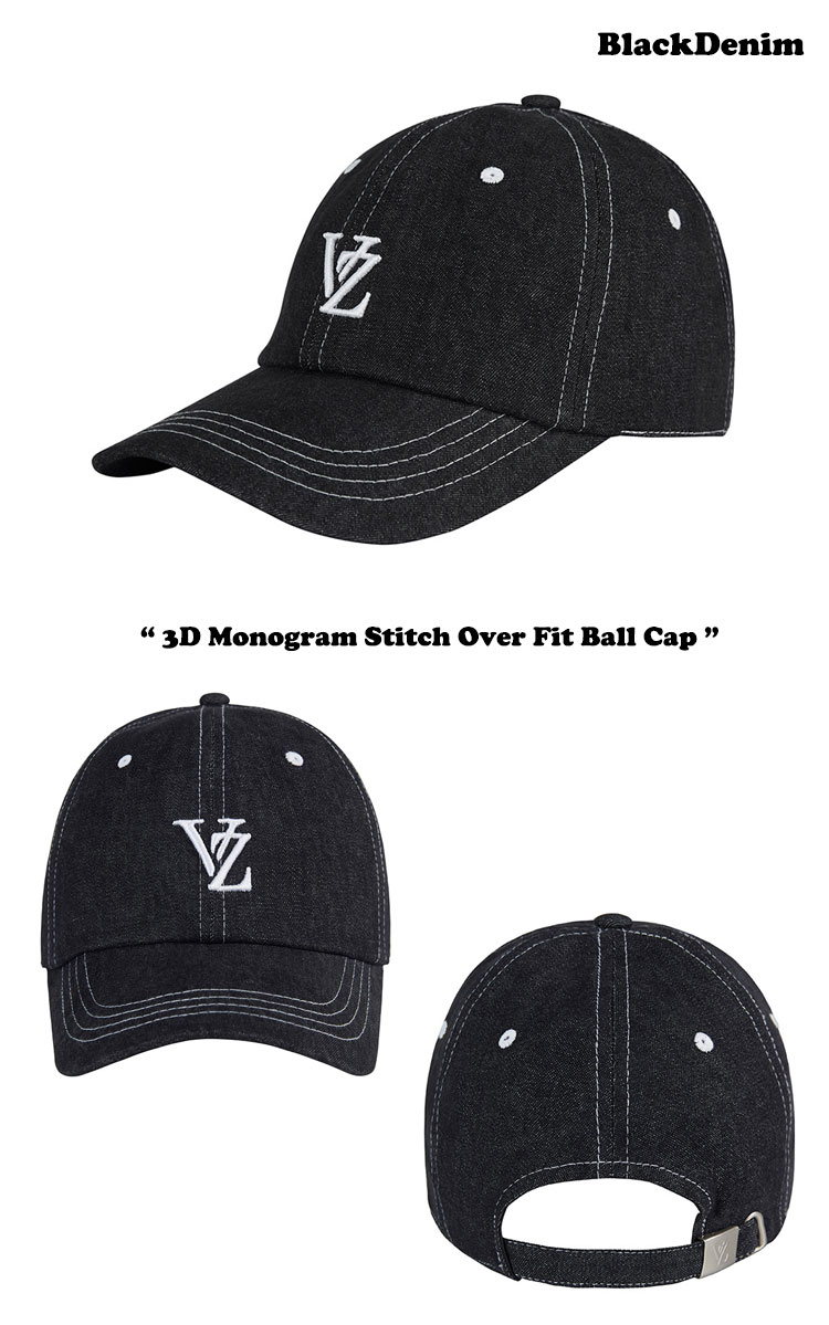 バザール キャップ VARZAR 正規販売店 3D Monogram Stitch Over Fit Ball Cap ステッチ ボールキャップ 全4色 varzar844/5/6/7 ACC｜goldtail2020｜04