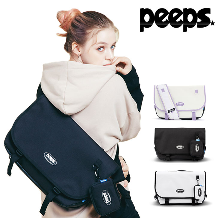 ピープス クロスバッグ PEEPS 正規販売店 ABOVE MESSENGER BAG アバブ メッセンジャーバッグ 全3色 P0000BGL/HN/GN バッグ｜goldtail2020