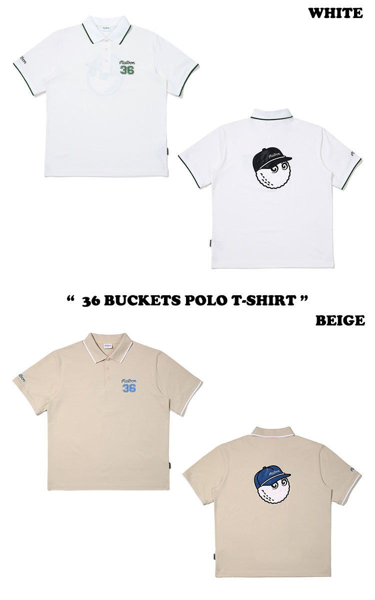 マルボンゴルフ ポロシャツ MALBON GOLF メンズ 36 BUCKETS POLO T