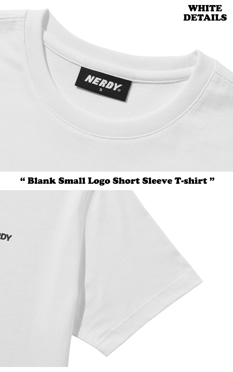 ノルディ 半袖Tシャツ NERDY メンズ レディース Blank Small Logo Short Sleeve T-shirt ブランク スモール ロゴ 半袖 Tシャツ 全2色 PNEU23KG4001/0 ウェア｜goldtail2020｜04