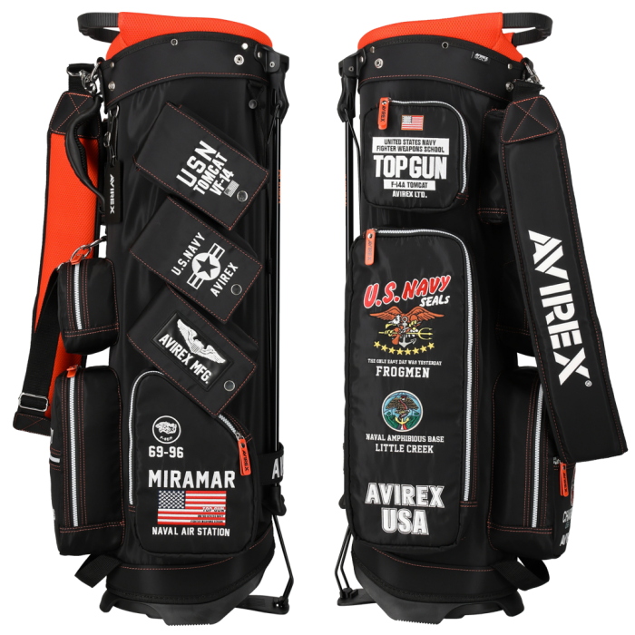 AVIREX キャディバッグ U.S. AIR FORCE AVIREX U.S.AIR FORCE キャディバッグ ( ゴルフ ゴルフバッグ