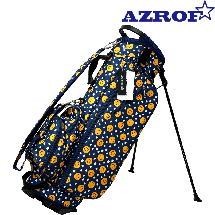 新品 AZROF アズロフ スタンド キャディバッグ アーバンカモブルー
