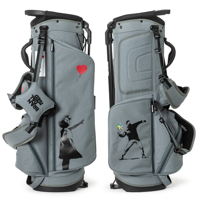 【送料込み】超希少　Banksy バンクシー ゴルフ スタンド キャディバッグ Banksy バンクシー ゴルフ BACB-03 スタンド キャディバッグ 9型