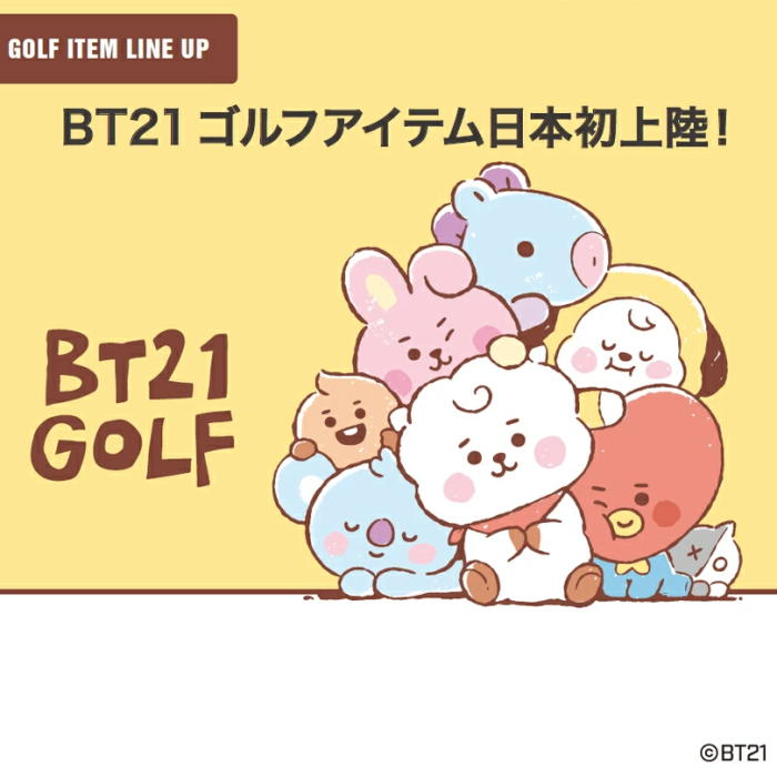 BT21 BABY ドライバー用ヘッドカバー GOLF DRIVER HEADCOVER【BT