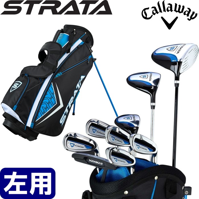 STRATA ストラータ ゴルフセット 9本 右 キャディバッグ メンズ-
