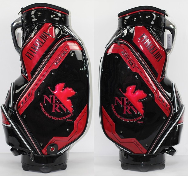 b619 エヴァンゲリオン EVA GOLFゴルフ キャディバッグ 初号機カラー エヴァンゲリオン キャディバッグ NERV カラー EVANGELION GOLF エヴァ