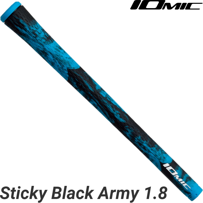 イオミック Art Grip Series Sticky Black Army 1.8 (ゴルフグリップ