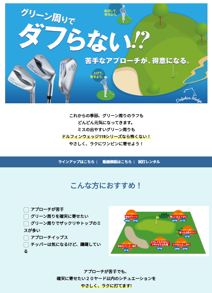 kasco（キャスコ） ドルフィン ウェッジ チッパースチールシャフト DRW
