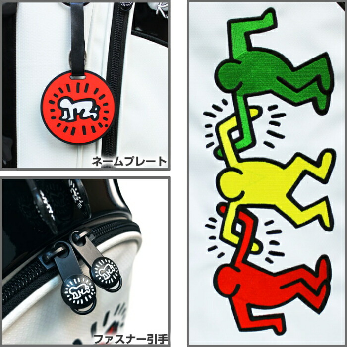 キースヘリング　KHCB-02 スタンド キャディバッグ 9型 ユニセックスモデル　【Keith Haring キース・ヘリング】