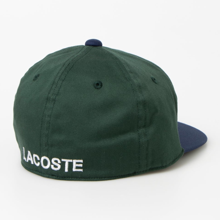 LACOSTE（ラコステ） ビッグワニ バイカラーキャップ L1276 フラット