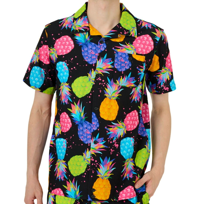 Loudmouth ラウドマウス 半袖シャツ 763608-281 Electric Pineapples