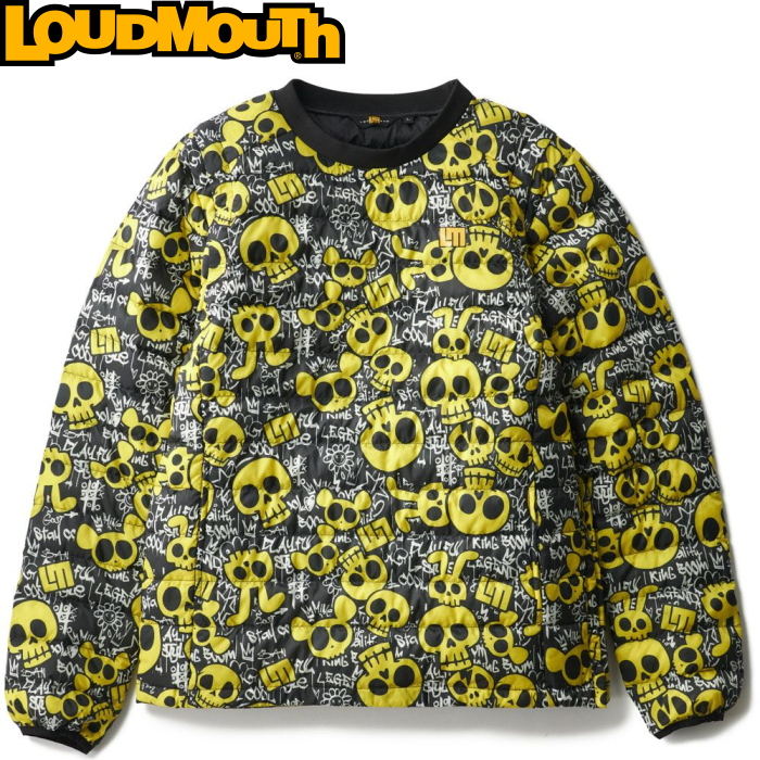 Loudmouth ラウドマウス メンズ 2wayハイブリッドダウンブルゾン 774213-413 Animal Skulls/アニマルスカルズ/袖取り外し可能